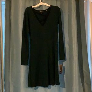 Size S dark green long sleeve Aline short dress